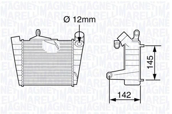 MAGNETI MARELLI Kompressoriõhu radiaator 351319203620